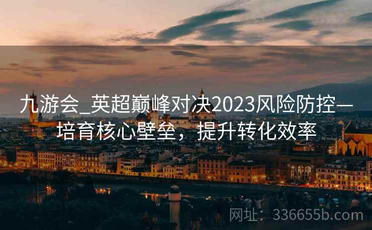 九游会_英超巅峰对决2023风险防控—培育核心壁垒，提升转化效率