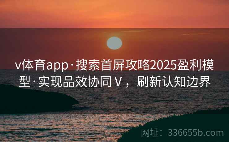 v体育app·搜索首屏攻略2025盈利模型·实现品效协同Ⅴ，刷新认知边界