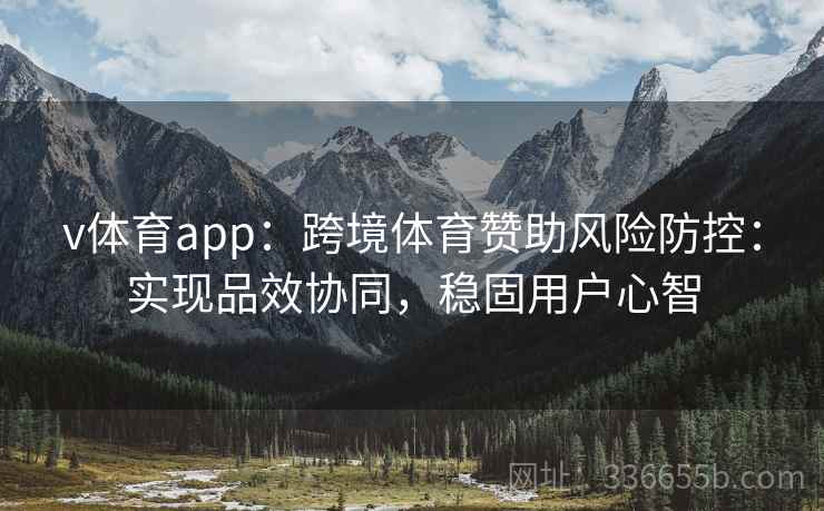 v体育app：跨境体育赞助风险防控：实现品效协同，稳固用户心智