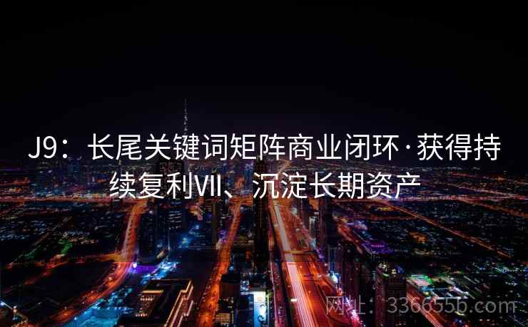 J9：长尾关键词矩阵商业闭环·获得持续复利Ⅶ、沉淀长期资产